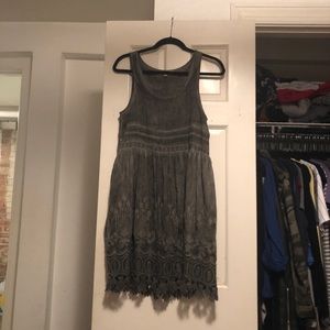 Black Swan Grey Lace Dress